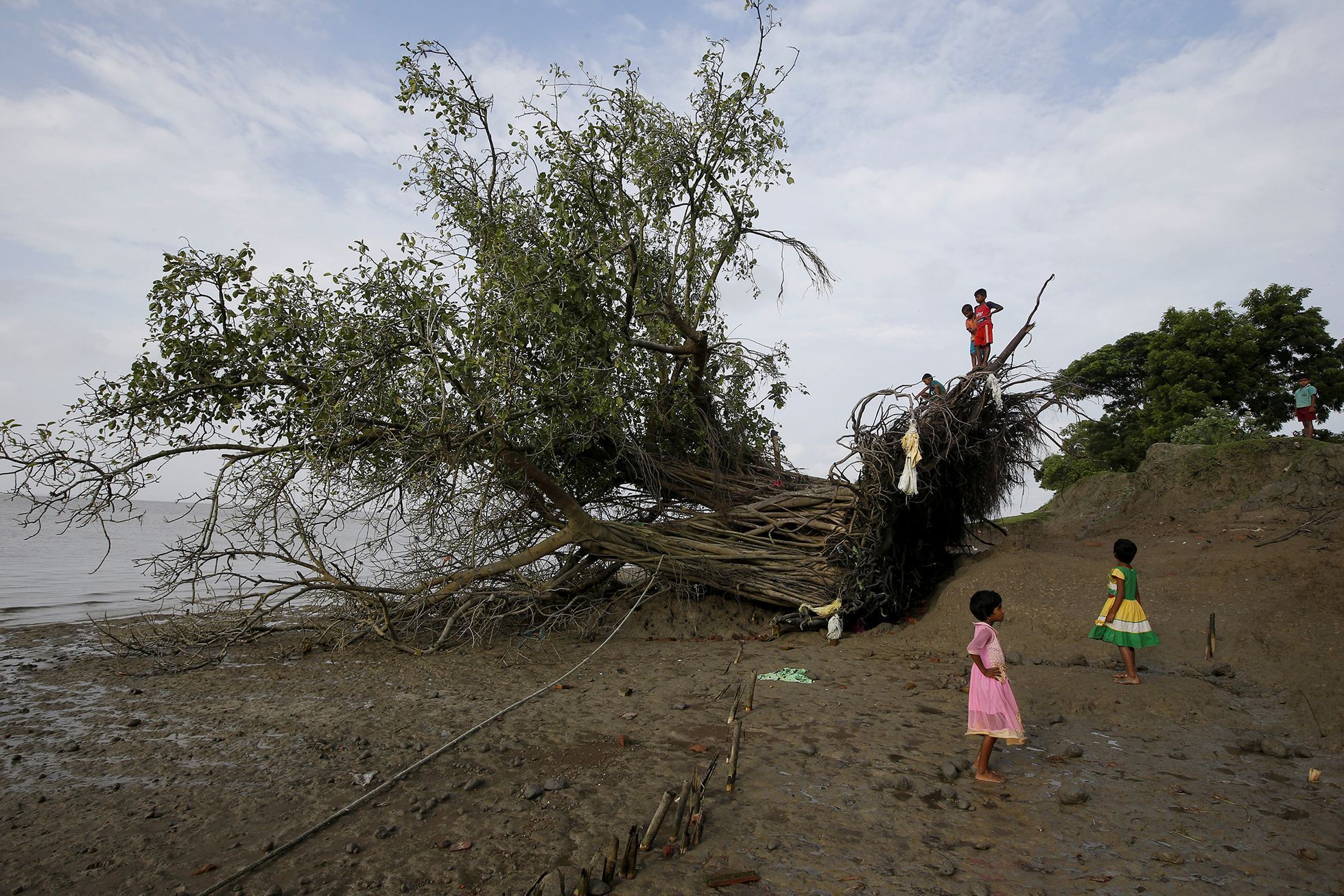 Fotogalerie / Mizející ostrov v Indii / Reuters