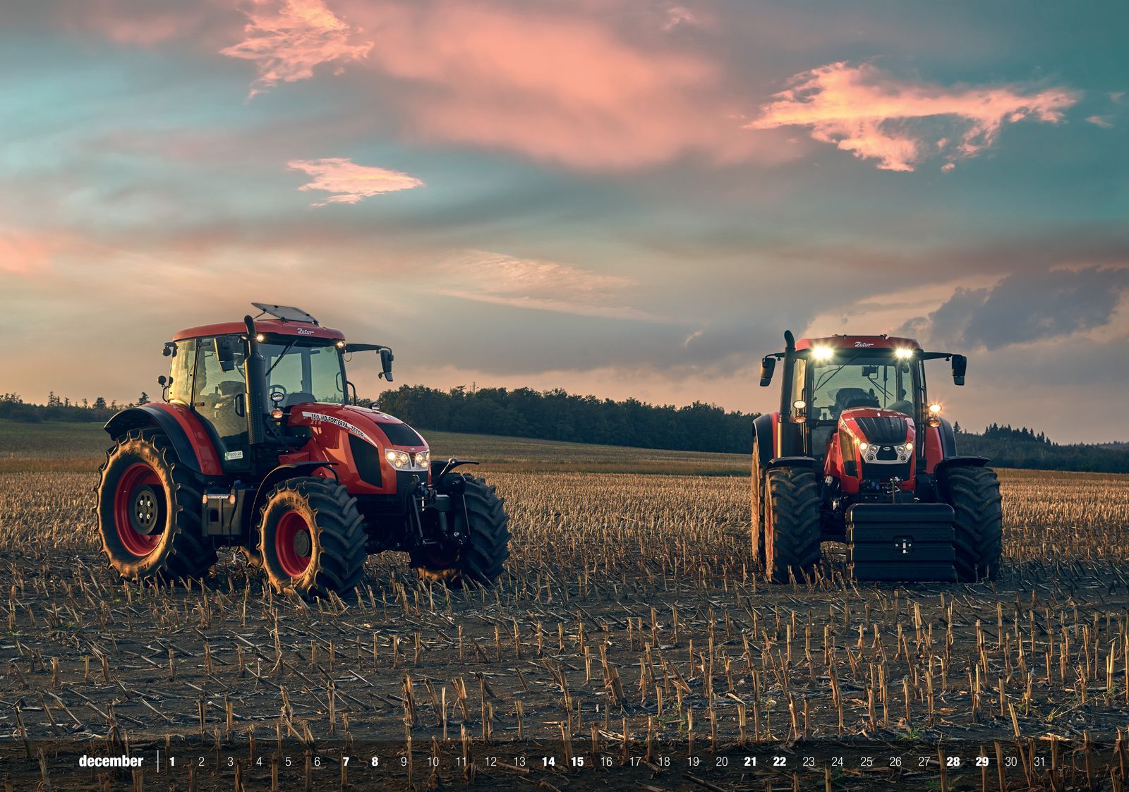 Zetor traktory kalendář 2018