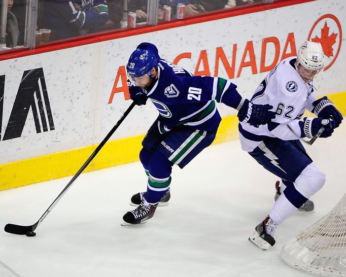 NHL: Tampa Bay Lightning vs Vancouver Canucks (Šustr a Higgins)