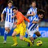 španělská liga, San Sebastian - FC Barcelona: Carlos Martinez - Lionel Messi