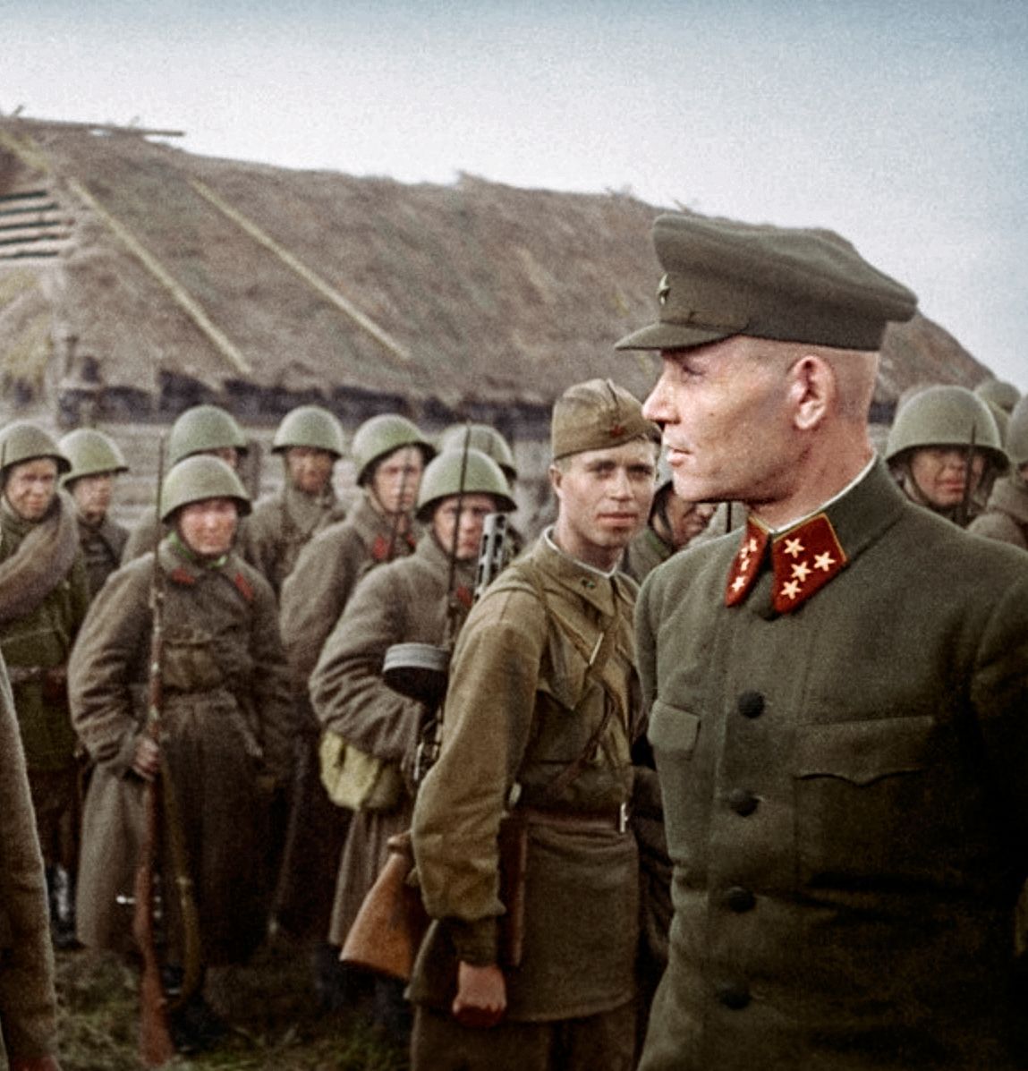 Koněv na východní frontě (kolorizováno).