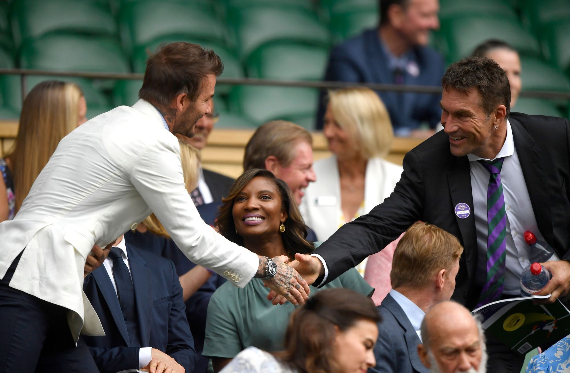Wimbledon 2021: David Beckham a Pat Cash