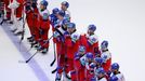 Zklamaní Češi po zápase MS 2025 Česko - USA