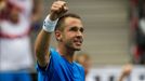 Davis Cup 2016 Česko vs. Francie: Lukáš Rosol - Jo-Wilfried Tsonga