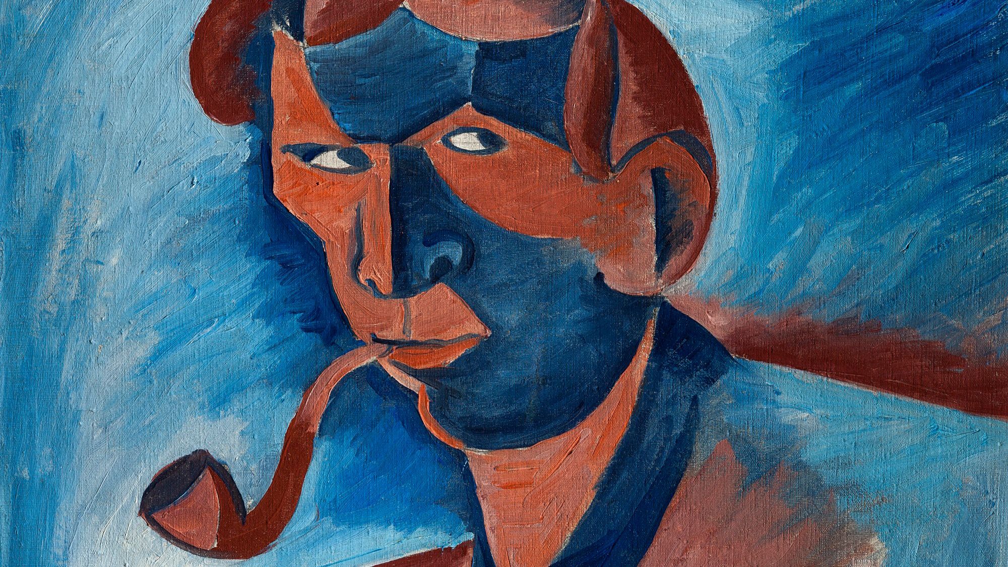Bohumil Kubišta: Kuřák (Autoportrét)