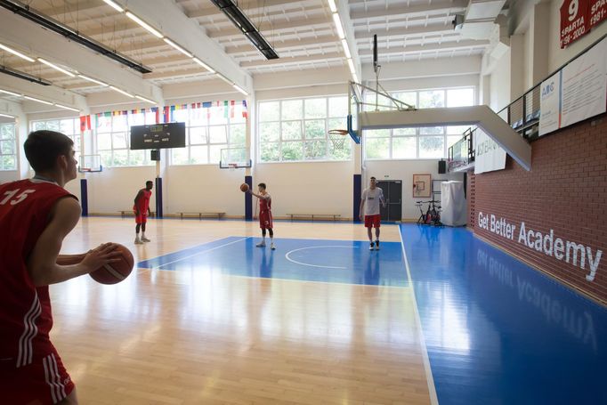 Trenénink basketbalového týmu Get Better Academy