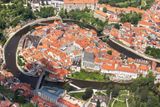 Český Krumlov, město zapsané na Seznamu světového kulturního a přírodního dědictví UNESCO.