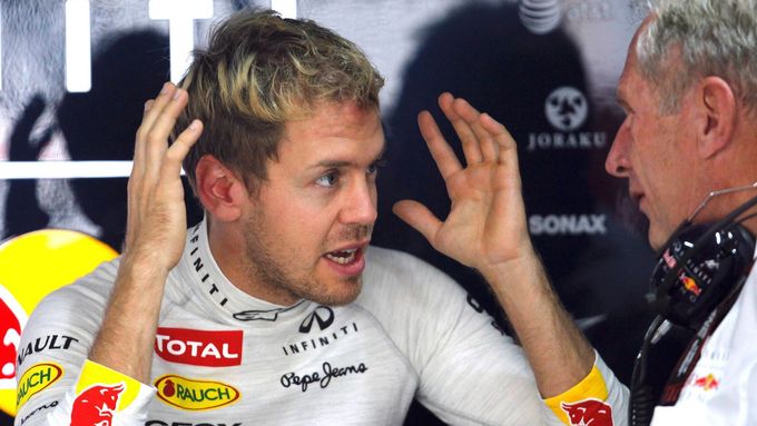 Sebastian Vettel páteční tréninky v Indii prožíval.