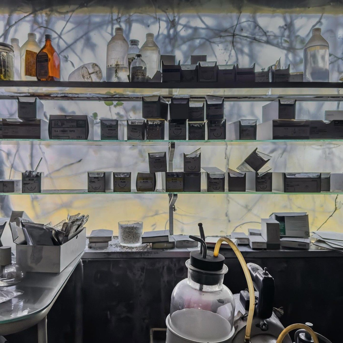 Hororové snímky z dvacet let opuštěné nemocnice