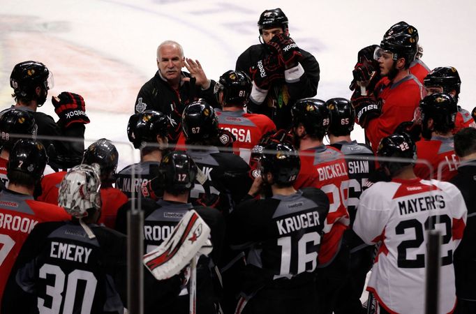 Příprava hokejistů Chicaga na finále Stanley Cupu