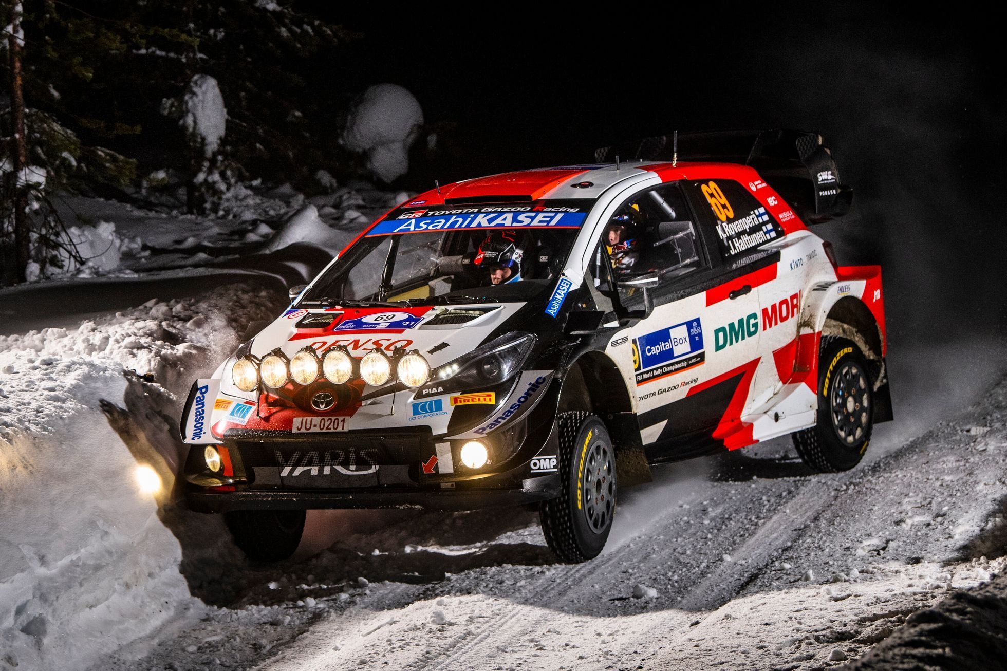 Kalle Rovanperä, Toyota na trati Arktické rallye 2021
