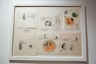 Kresby, ilustrace a volná tvorba Daisy Mrázkové, které vystavuje Villa Pellé.
