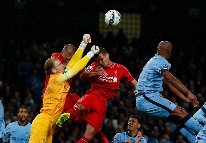 PL, Manchester City - Liverpool: Joe Hart - Martin Škrtel