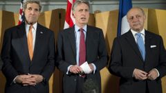 John Kerry, Philip Hammond a Laurent Fabius