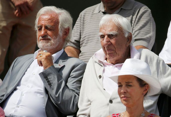 French Open 2015: herci Jean-Paul Belmondo (L) a Charles Gerard