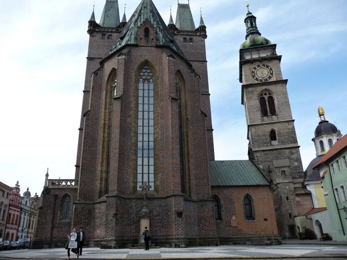 Historické centrum v Hradci Králové.