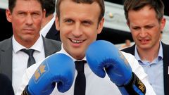 Emmanuel Macron box olympiáda Paříž 2024