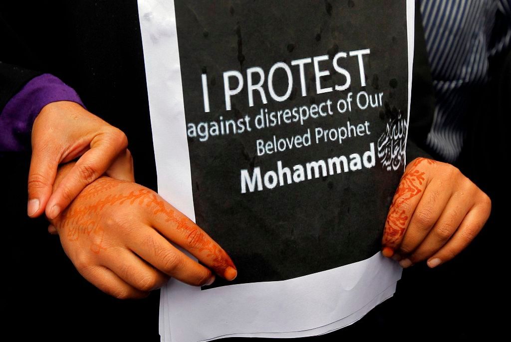 protest - nevinnost muslimů