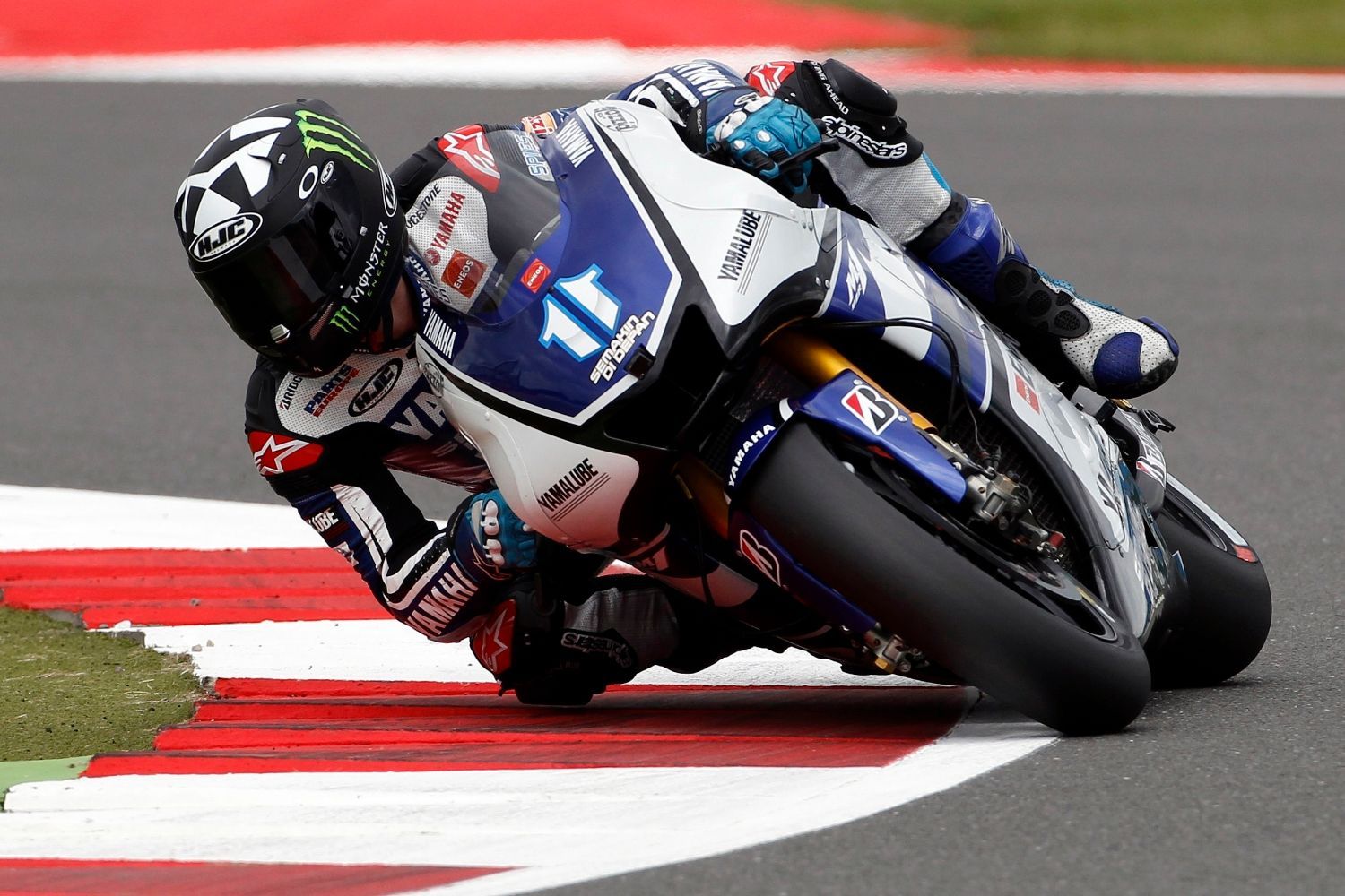 Americký motocyklový jezdec Yamahy, Ben Spies v kategorii MotoGP na Grand Prix Velké Británie 2012