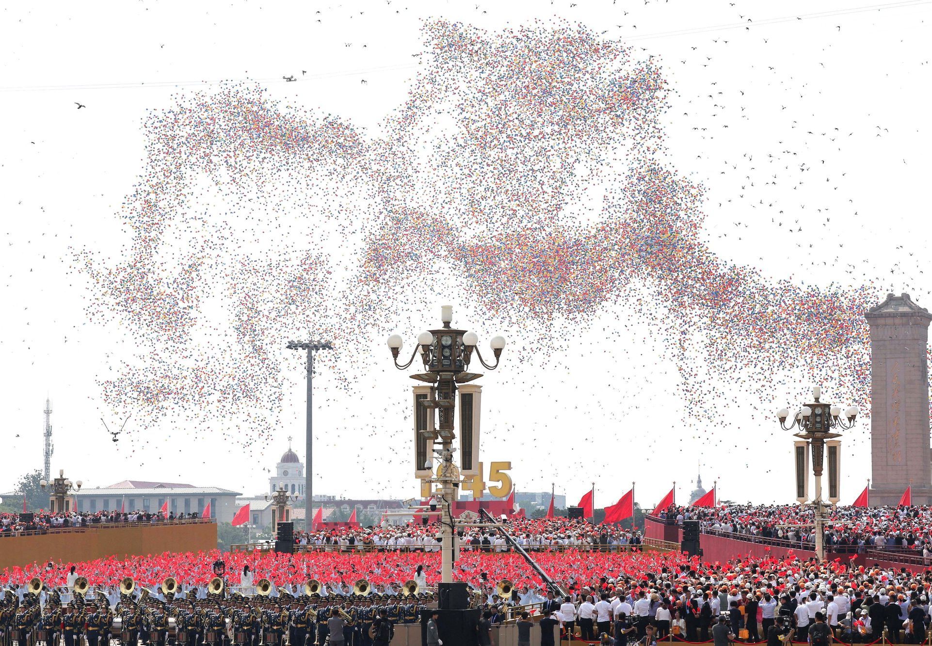 Čína, vojenská přehlídka, Peking. 80. let, 2. světová válka, Putin, Xi, Kim