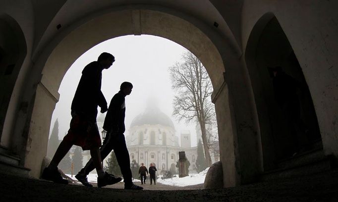 Pohled do průčelí katolického kláštera v Ettalu, ležícího 100 kilometrů jižně od Mnichova. Bavorsko začalo Ettal vyšetřovat kvůli možnému zneužívání dětí.