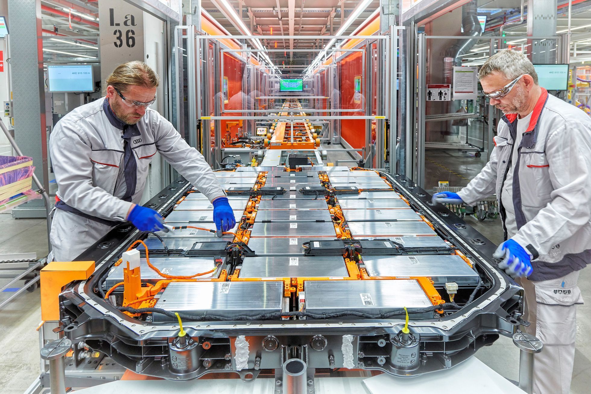 Výroba Audi e-tron elektromobil Belgie Brusel