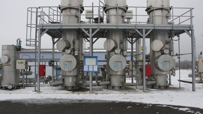 Gas storage unit in Pribram, Czech Republic