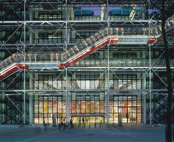 Centre Pompidou v Paříži.