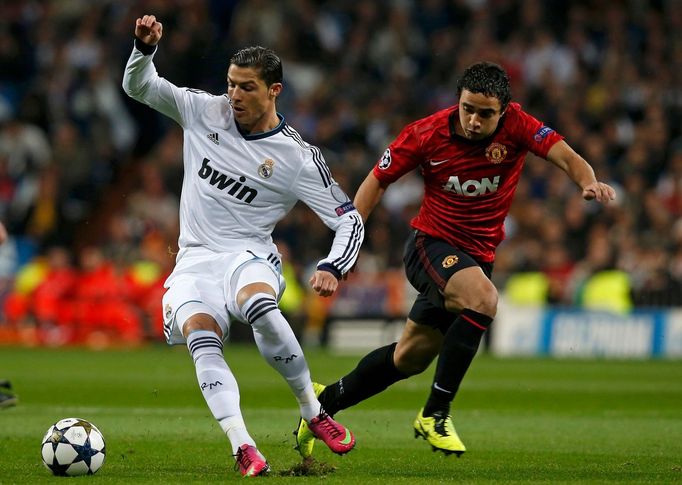 Liga mistrů: Real Madrid - Manchester United: Cristiano Ronaldo - Rafael