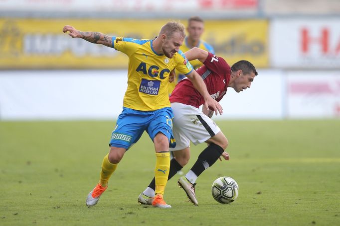 Nicolae Stanciu v zápase 4. ligového kola Teplice - Sparta.