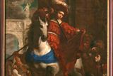 Karel Škréta  Sv. Martin se dělí o plášť se žebrákem olej, plátno, 324 x 186 cm Další dílo zakladatele novodobé domácí malířské tradice. Krátce po roce 1645 ho namaloval pro hlavní oltář v kostele sv. Martina ve zdi na Starém Městě pražském. Budoucího světce zachytil malíř jako římského vojáka při vjezdu do města Amiensu a navázal v něm na slavného Anthonise van Dyck. V barevném řešení autor odkazuje na tradici benátské malby.