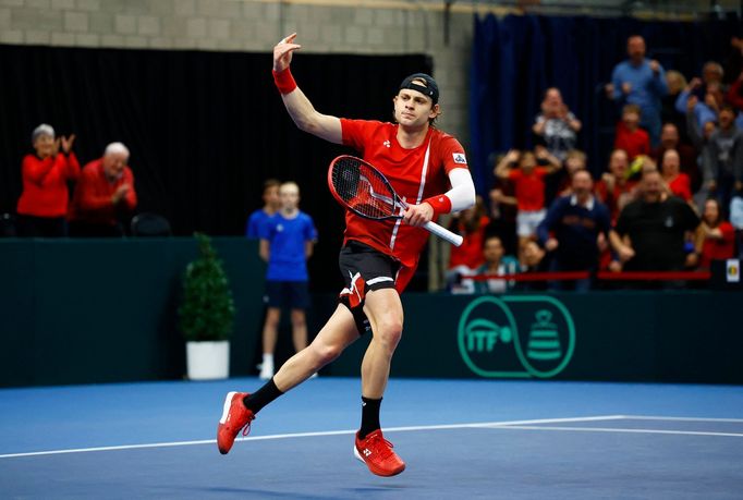 Zizou Bergs - Cristian Garín (Belgie - Chile, Davisův pohár)