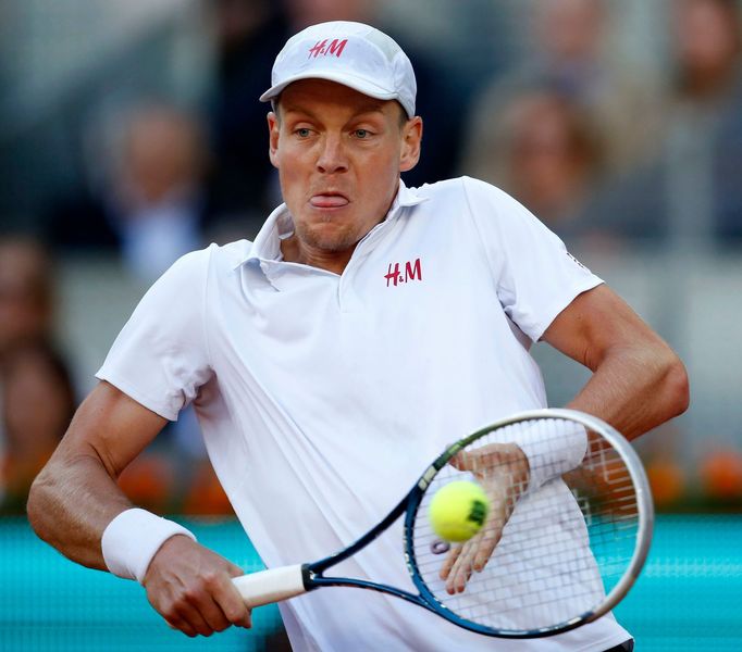 Tomáš Berdych na turnaji Masters v Madridu 2013