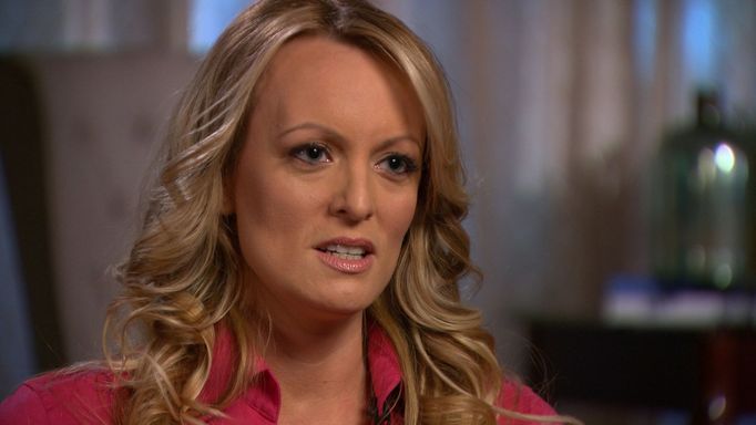 Stephanie Cliffordová alias Stormy Daniels v rozhovoru pro CBS v roce 2018