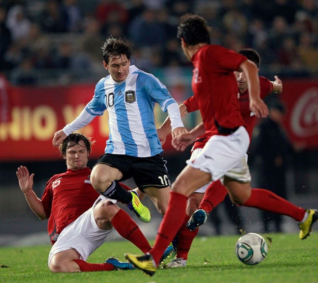 Argentina - Albánie (Messi)