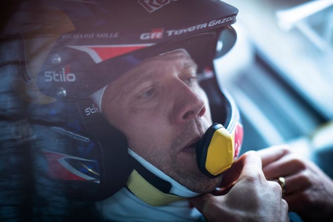 Sébastien Ogier (Toyota) na trati Rallye Monte Carlo 2021