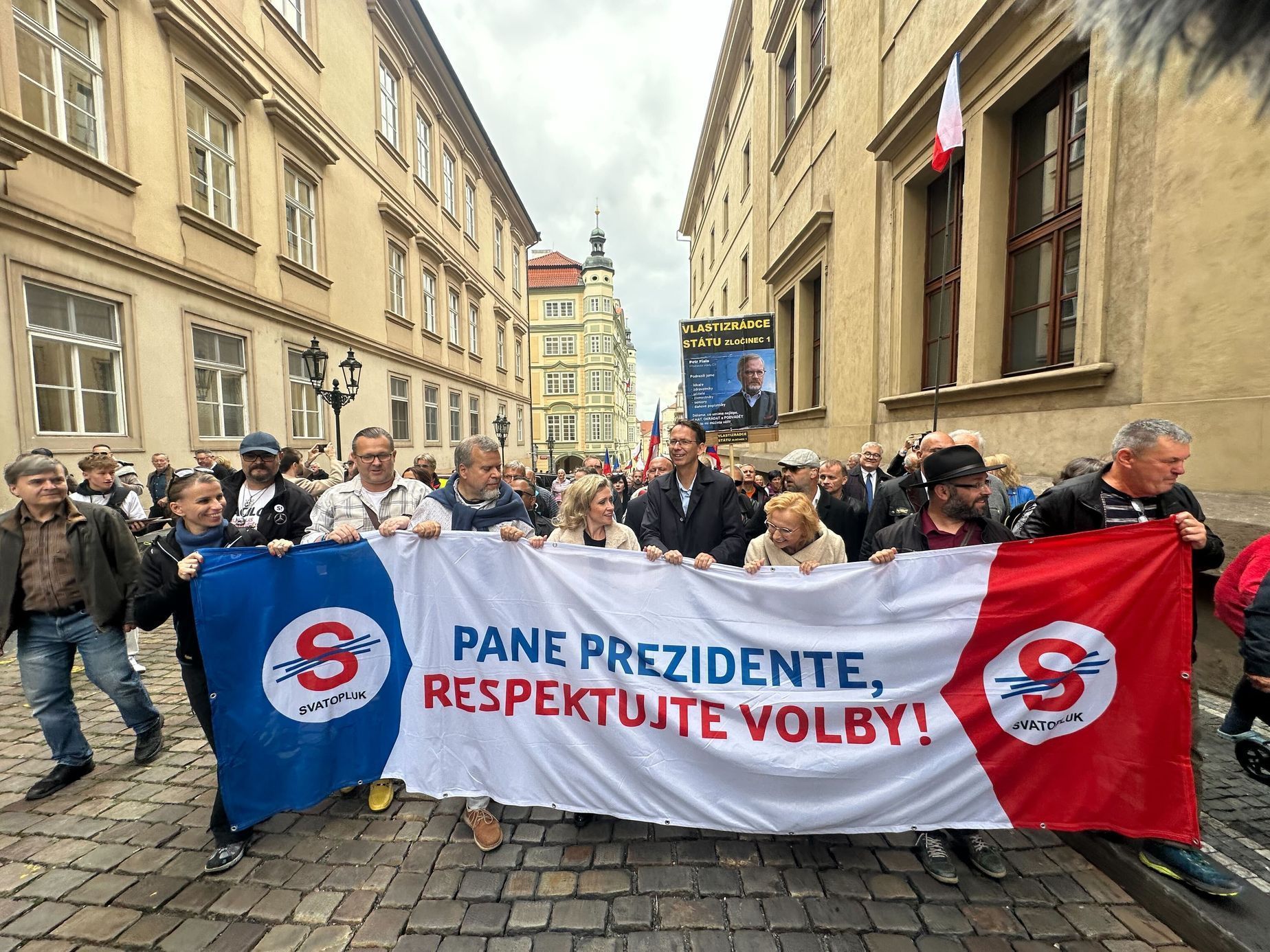 Demonstrace Pražský hrad 27. 9. 2025