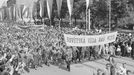 Prvomájová manifestace v Olomouci, 1961