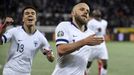 Soccer Football - Euro 2020 - Group J Qualification - Finland v Liechtenstein - Helsinki, Finland November 15, 2019. Teemu Pukki (R) of Finland celebrates his goal with P