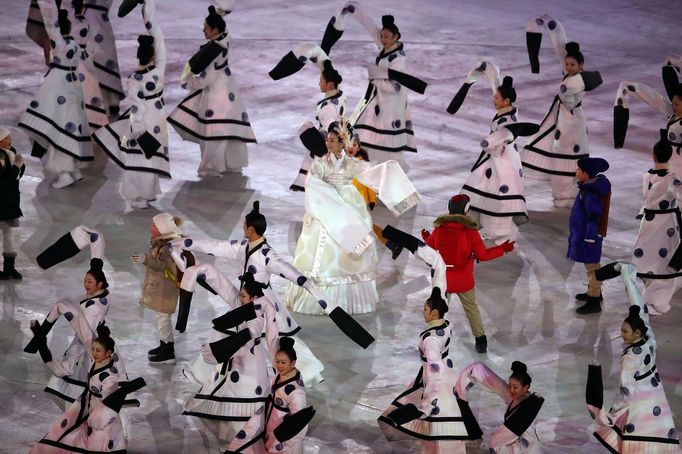 Zahajovací ceremoniál XXIII. zimních olympijských her v Pchjongčchangu 2018