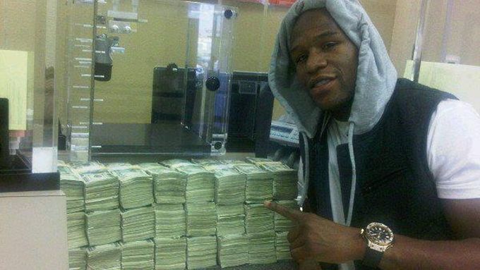 Floyd Mayweather a jeho peníze.