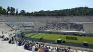 Hod koulí se na olympijských hrách v Aténách v roce 2004 uskutečnil na stejném stadionu, na kterém se konaly hry již ve starověkém Řecku před více jak 2500 lety.