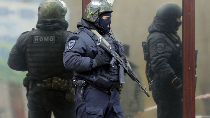 Příslušníci ruských bezpečnostních složek. Ilustrační foto.
