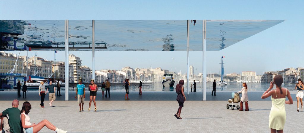 Zrcadlení v Marseille