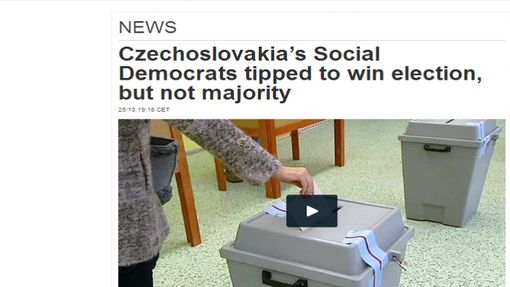 Ups. Chybička se vloudila. Jde přitom o prestižní Euronews... Československo neexistuje už 20 let, ale to nevadí.