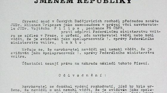 Rozsudek jménem republiky