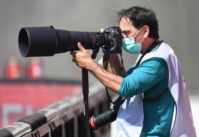 Fotograf na zápase bundesligy Augsburg - Wolfsburg