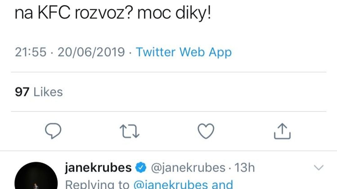 Twitter - Jiří Ovčáček komentáře