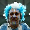 Argentinský fanoušek před čtvrtfinále MS 2022 Nizozemsko - Argentina