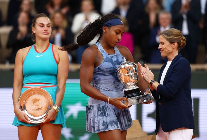 Finále French Open 2025: Aryna Sabalenková - Coco Gauffová